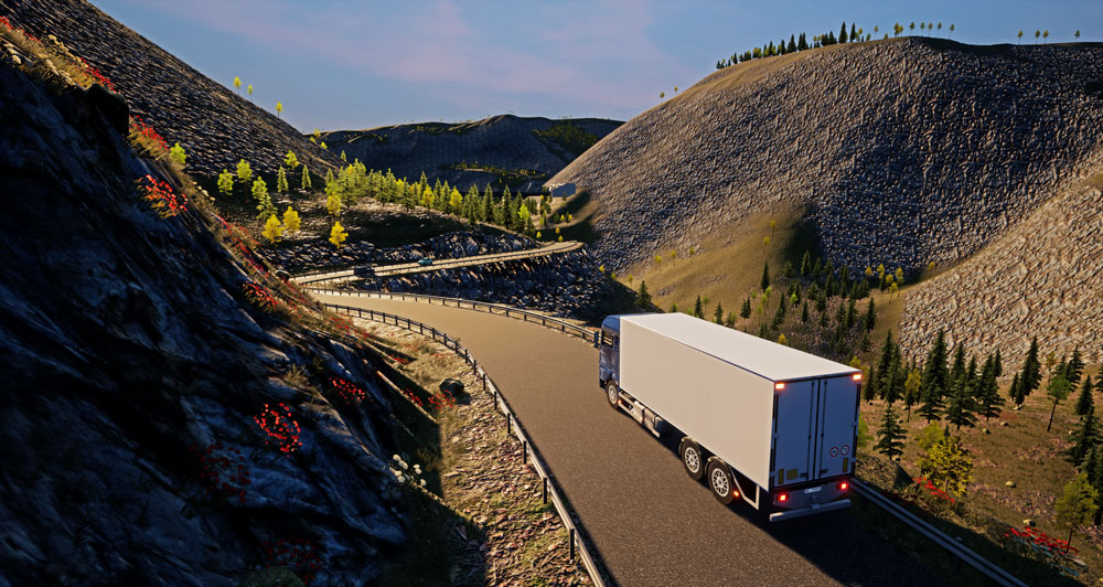 Strada di montagna - Simulatore di guida