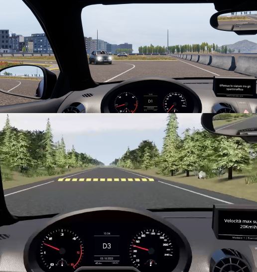 SIDA DRIVE - simulatore di guida - esercizi propedeutici