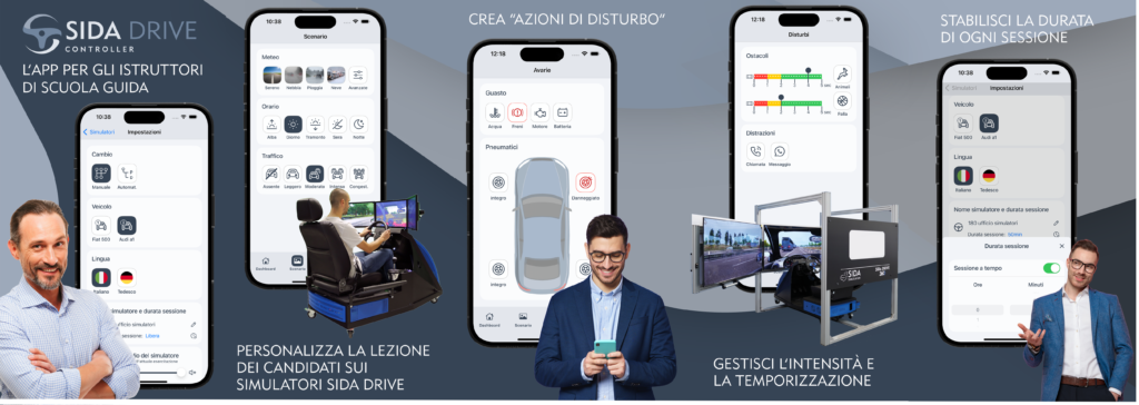 SIDA DRIVE Controller: l’app per gli istruttori